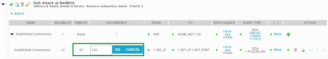 Timeout and Occurrence options in Rules section of Directives window.