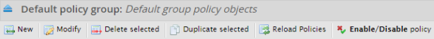 Reset Properties in Policy